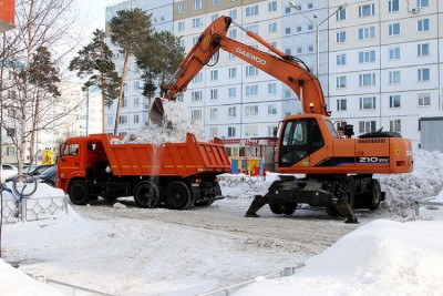 уборка снега когалым